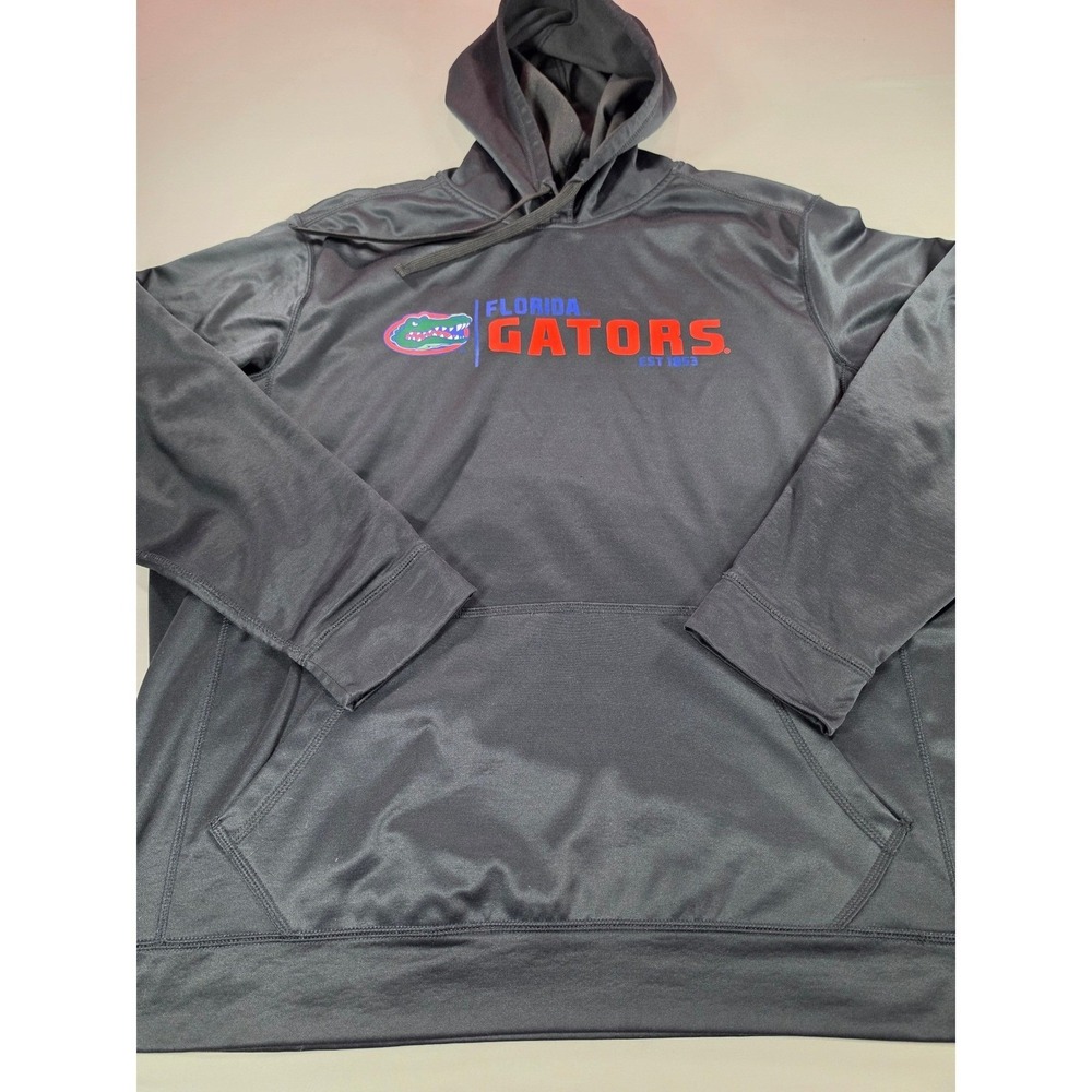 J2 Sport Florida Gators Hoodie Mens XL Gray Performance Fleece Pullover